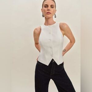 Reformation Rory Vest Blouse